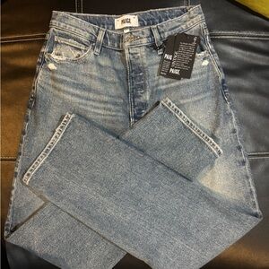 PAIGE  Jeans Women’s Sawyer Size 26 Distressed Vintage Collection Stretch NWT